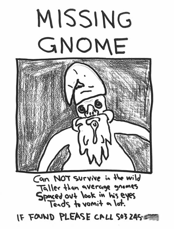 Bruce Conkle's Missing Gnome 