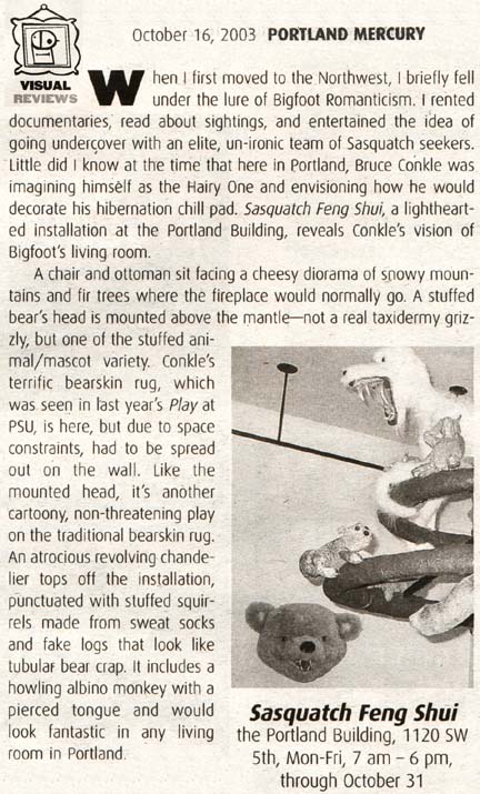 Bruce Conkle Portland Mercury review